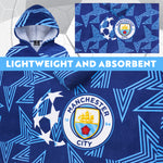 MANCHESTER CITY F.C. Bath Towel with Hood for Kids Teens Absorbent Football  Cotton Poncho Towel - Get Trend