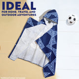 MANCHESTER CITY F.C. Bath Towel with Hood for Kids Teens Absorbent Football  Cotton Poncho Towel - Get Trend