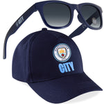MANCHESTER CITY F.C. Baseball Capand Kids Sunglasses Set Summer Sun Hat 100% UV - Get Trend