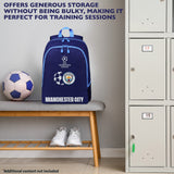 MANCHESTER CITY F.C. Backpack for Men Teens Rucksack Work Boys School Bag Official Merchandise Sports Travel Supporters' Gear Football Gifts for Men