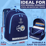 MANCHESTER CITY F.C. Backpack for Men Teens Rucksack Work Boys School Bag Official Merchandise Sports Travel Supporters' Gear Football Gifts for Men