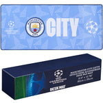 Manchester City F.C. Mouse Mat Large Desk Mat Gaming PC Keyboard Laptop Mouse Pad 80 x 35cm Protector Mat Non Slip Home Office Desk Accessories Football Gifts - Get Trend