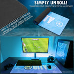 Manchester City F.C. Mouse Mat Large Desk Mat Gaming PC Keyboard Laptop Mouse Pad 80 x 35cm Protector Mat Non Slip Home Office Desk Accessories Football Gifts - Get Trend