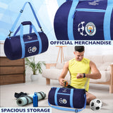 Manchester City F.C. Duffle Bag Sports Holdall for Men Teens