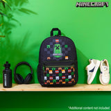 Minecraft Kids School Backpack with Zipped Front Pocket for Sports, Travel - Gamer Gifts