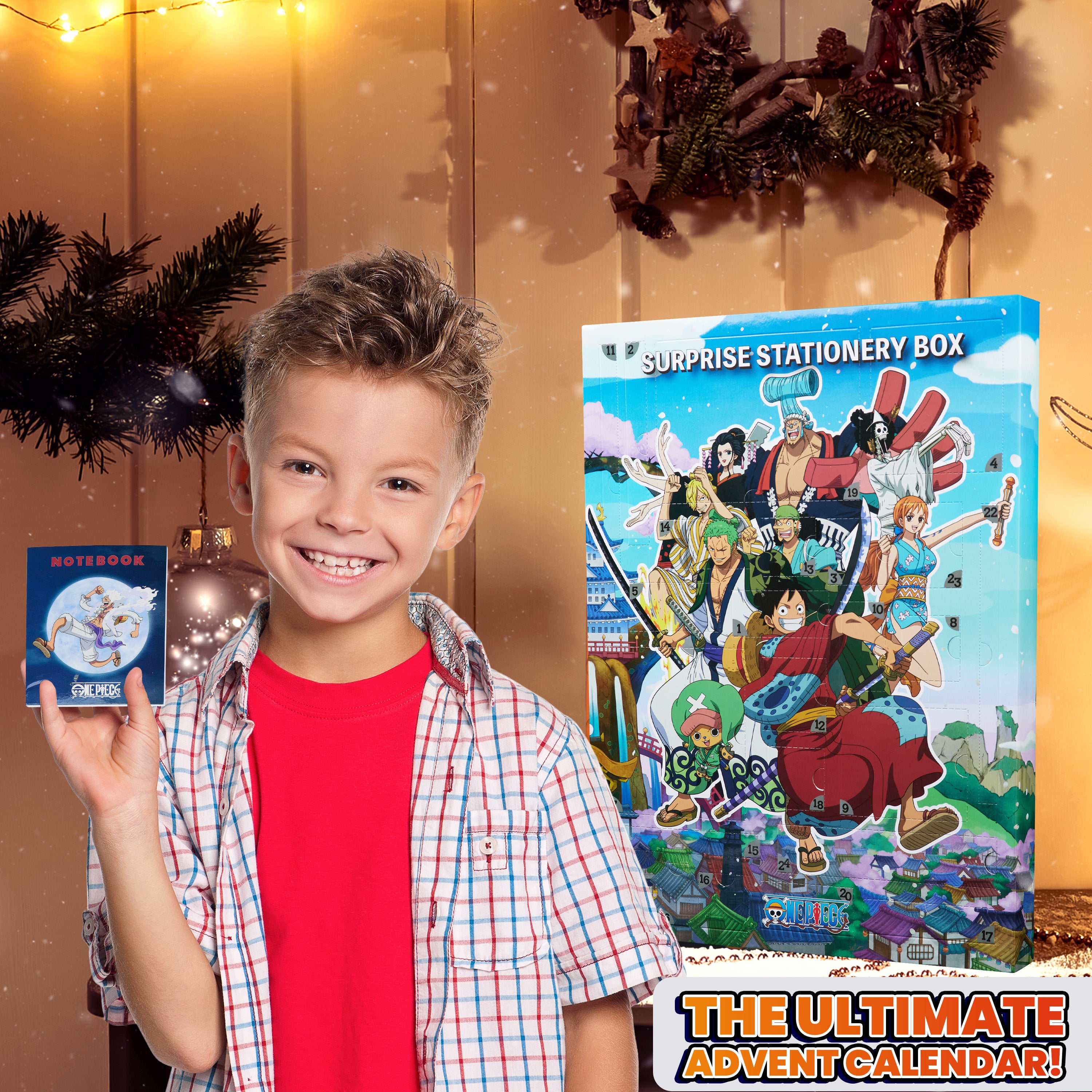 One Piece Advent Calendar 2025 for Kids Teens Stationery Christmas Countdown Calendar - Get Trend