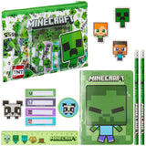 Minecraft Pencil Case and Stationery Set for Kids Filled Pencil Pouch Notebook Sticky Notes