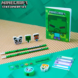 Minecraft Filled Pencil Case and Stationery Set for Kids - Green