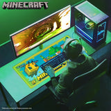 Minecraft Desk Pad for Kids and Teenagers, Non-Slip Desk Mouse Mat 80 x 35cm