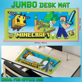 Minecraft Desk Pad for Kids and Teenagers, Non-Slip Desk Mouse Mat 80 x 35cm