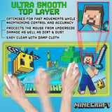 Minecraft Desk Pad for Kids and Teenagers, Non-Slip Desk Mouse Mat 80 x 35cm