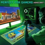 Minecraft Desk Pad for Kids and Teenagers, Non-Slip Desk Mouse Mat 80 x 35cm
