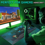Minecraft Desk Pad for Kids and Teenagers, Non-Slip Desk Mouse Mat 80 x 35cm - Gamer Gifts (Blue)