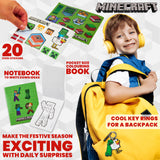 Minecraft Advent Calendar 2024, Stationery, Notebooks, Stickers, Badges for kids