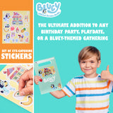 Bluey Party Bags for Kids with Sticker Sheet Included, Pack of 10 - Kids' Party Favours