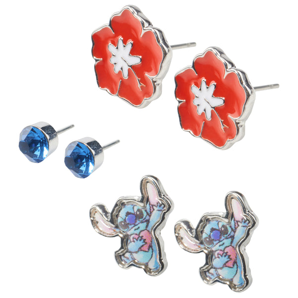 Disney Stitch 3 Piece Jewellery Set, Earrings Set - Stitch