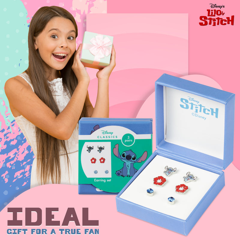 Disney Stitch 3 Piece Jewellery Set, Earrings Set - Stitch - Get Trend
