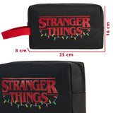 Stranger Things Wash Bag for Adults,  Stranger Things Toiletry Bag - Black/Red - Get Trend