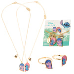 Disney Stitch Friendship Jewellery Set - Earrings, Bracelet & Necklace - Stitch & Angel - Get Trend