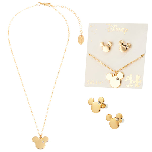 Disney Jewellery Set - Earrings, Bracelet & Necklace - Mickey