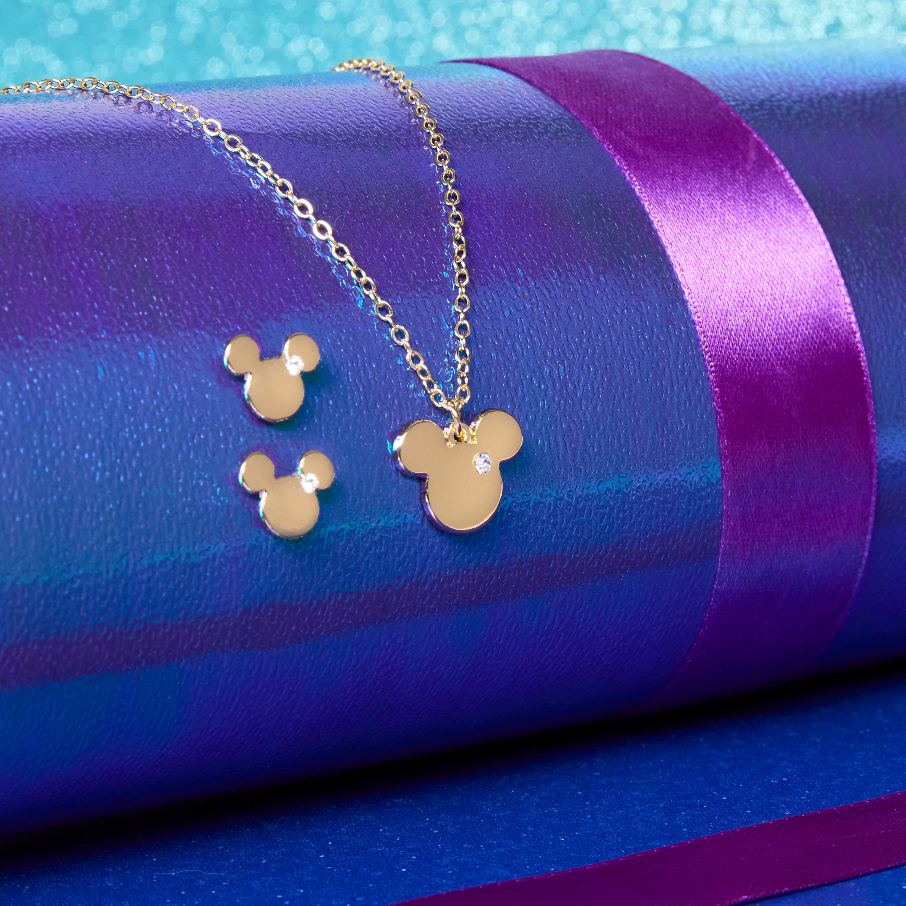 Disney Jewellery Set - Earrings, Bracelet & Necklace - Mickey - Get Trend