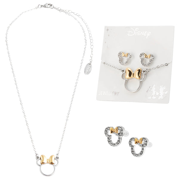 Disney Jewellery Set - Earrings, Bracelet & Necklace - Minnie - Get Trend