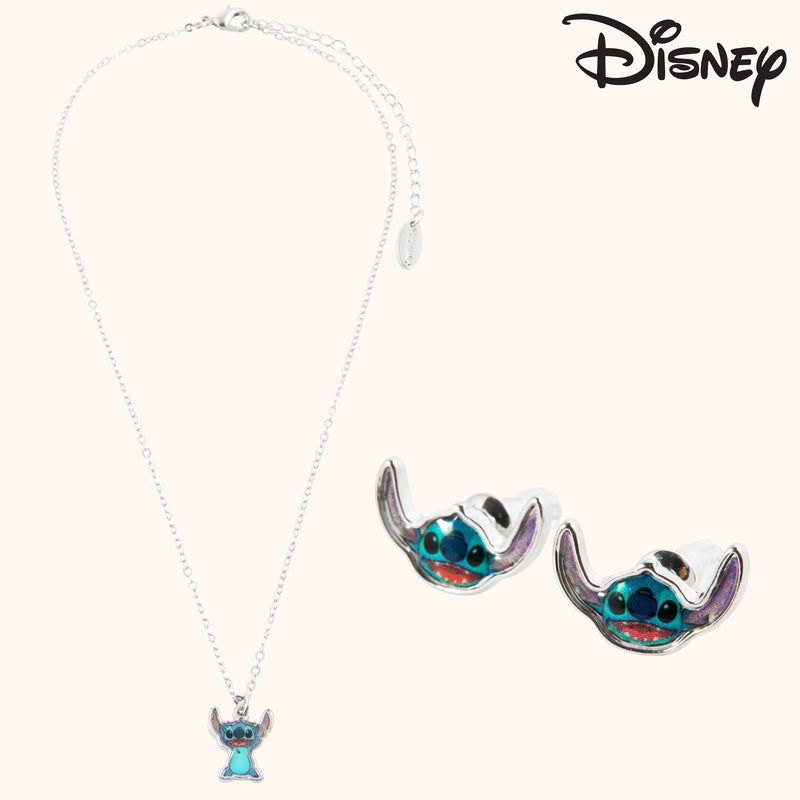 Disney Stitch Jewellery Set - Earrings, Bracelet & Necklace - Stitch