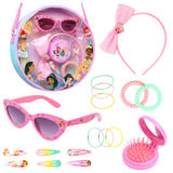 Disney Girls Handbag, Shoulder Bag with Hair Accessories and Sunglasses - Gifts for Girls