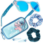 Disney Girls UV Protection Sunglasses, Case and Hair Accessories Set - Stitch & Angel - Get Trend