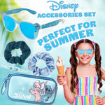 Disney Girls UV Protection Sunglasses, Case and Hair Accessories Set - Stitch & Angel - Get Trend