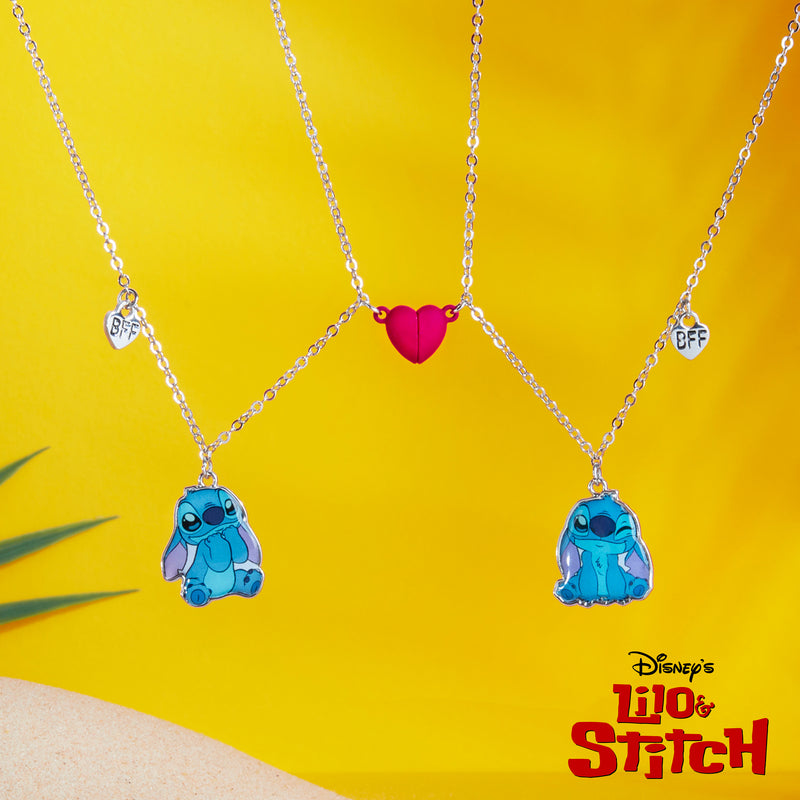 Disney Stitch Girls Jewellery Set, Friendship Necklace Set - Stitch Gifts - Get Trend