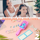 Disney Detangle Hair Brush for Women Teenagers Girls, Paddle Brush and Compact Mirror - Get Trend