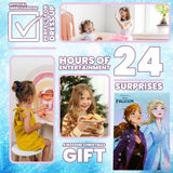 Disney Frozen Advent Calendar 2024, Girls Hair Accessories Countdown Calendar (Blue/Purple)