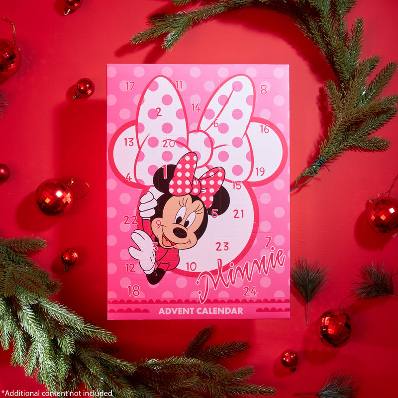 Disney Minnie Mouse Advent Calendar 2024 Hair Accessories Countdown Calendar (Pink)