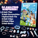 Bluey Advent Calendar 2024, Girls Hair Accessories Countdown Calendar