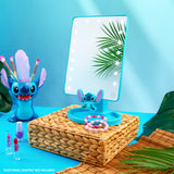 Disney Stitch LED Table Mirror with Trinket Tray, Bedroom Travel - Stitch Gifts (Blue)