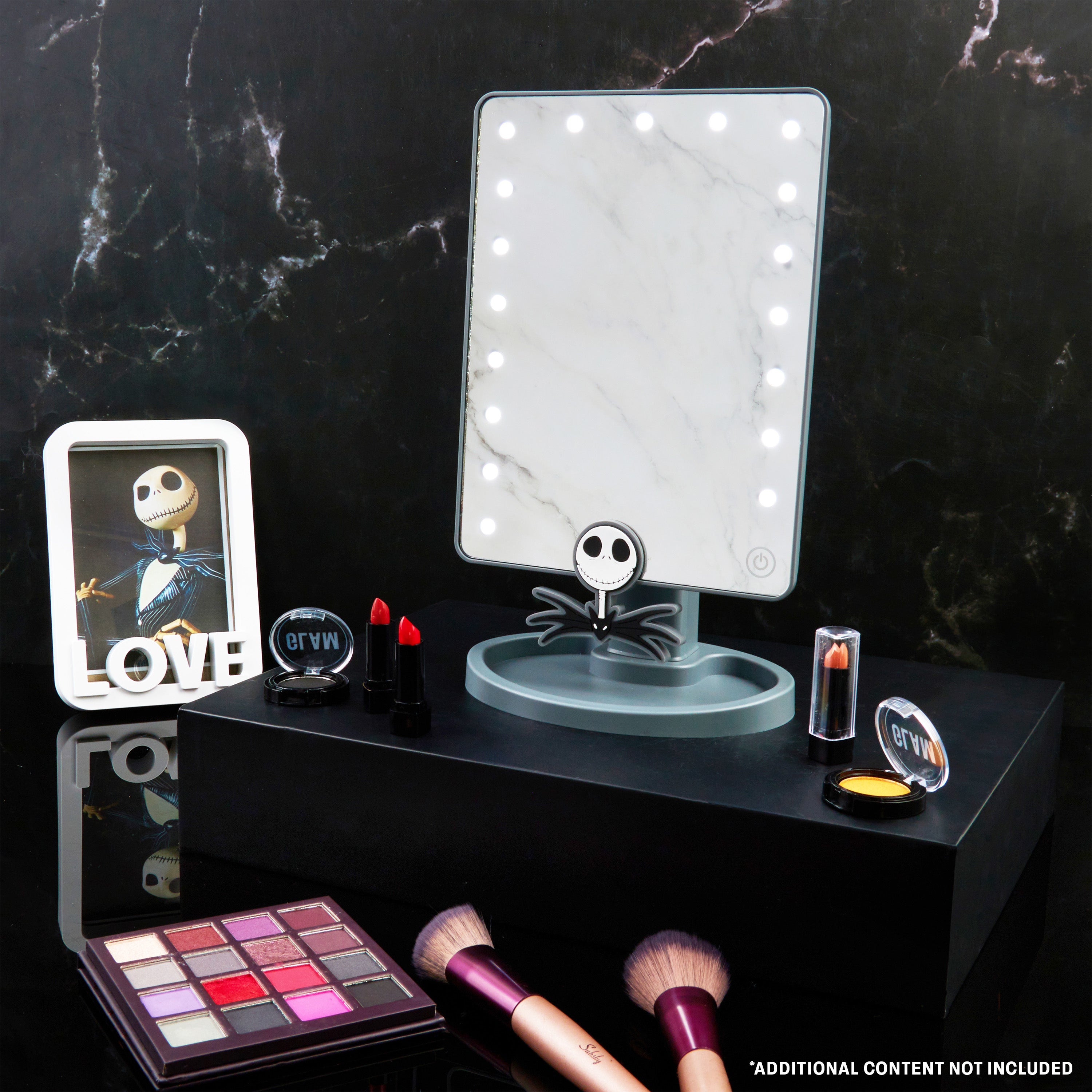 Disney The Nightmare Before Christmas LED Table Mirror with Trinket Tray (Grey) - Get Trend