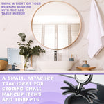 Disney The Nightmare Before Christmas LED Table Mirror with Trinket Tray (Grey) - Get Trend