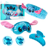 Disney Stitch Cooling Eye Mask Beauty Accessories Set - Stitch Gifts for Her (Blue)