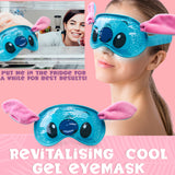 Disney Stitch Cooling Eye Mask Beauty Accessories Set - Stitch Gifts for Her (Blue)