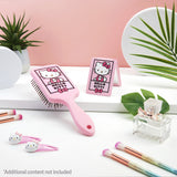 Hello Kitty Detangle Hair Brush for Women, Teenagers, and Girls, Kawaii Hair Accessories - Cute Gifts for Her (Hello Kitty Brush & Mirror)