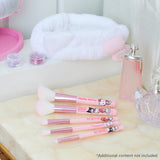 Hello Kitty Makeup Brush Set of 5 with Fluffy Headband - Gifts for Her