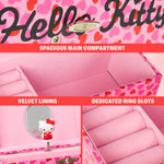 Hello Kitty Jewellery Box Musical Wind Up Spinning Figure Kawaii Keepsake Memory Box Girls Teens Ring Slots Organiser Bedroom Decor Anime Gifts for Girls - Get Trend