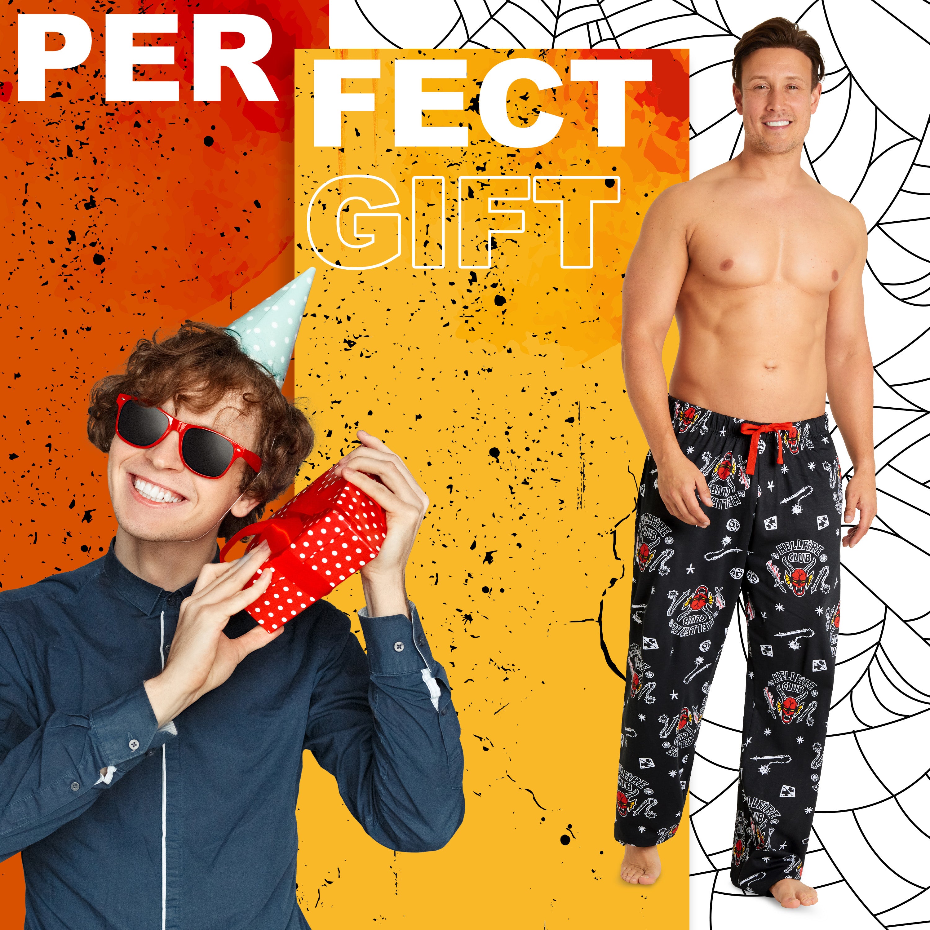 Stranger Things Mens Pyjama Bottoms - Nightwear PJs for Men - Get Trend