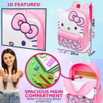 Hello Kitty Sanrio Backpack for Girls Tweens Kawaii Rucksack School Bag Lightweight Teens Anime Daypack for PE Sports Holiday Travel Sleepovers - Get Trend