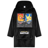 Pokemon Hoodie for Boys Teenagers - Black Charizard/Pikachu - Get Trend