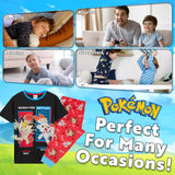 Pokemon Boys Pyjamas Set - Lounge Wear T-Shirt and Long Bottoms Set - Get Trend