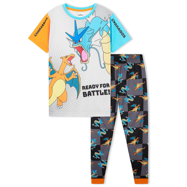 Pokemon Boys Pyjamas Set - Lounge Wear T-Shirt and Long Bottoms Set - Get Trend