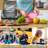 Minecraft Lunch Bag for Kids Insulated Lunch Box Creeper  Cooler Bag (Multi)