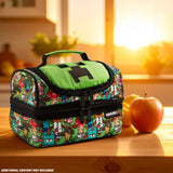 Minecraft Lunch Bag for Kids Insulated Lunch Box Creeper  Cooler Bag (Multi)